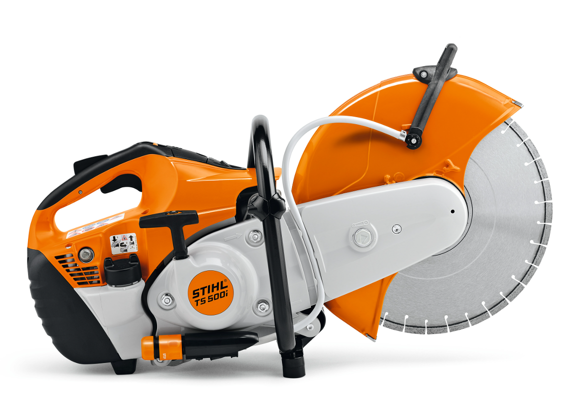 Αρμοκόφτης STIHL TS 800 μπροστά από λευκό φόντο