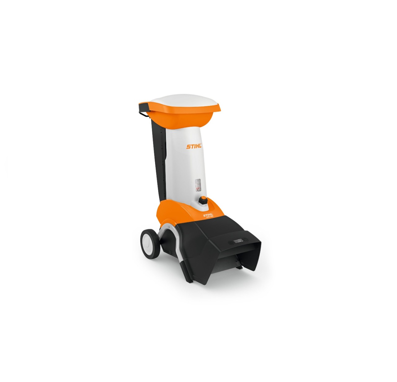 Τεμαχιστής STIHL GHE 450 μπροστά από λευκό φόντο