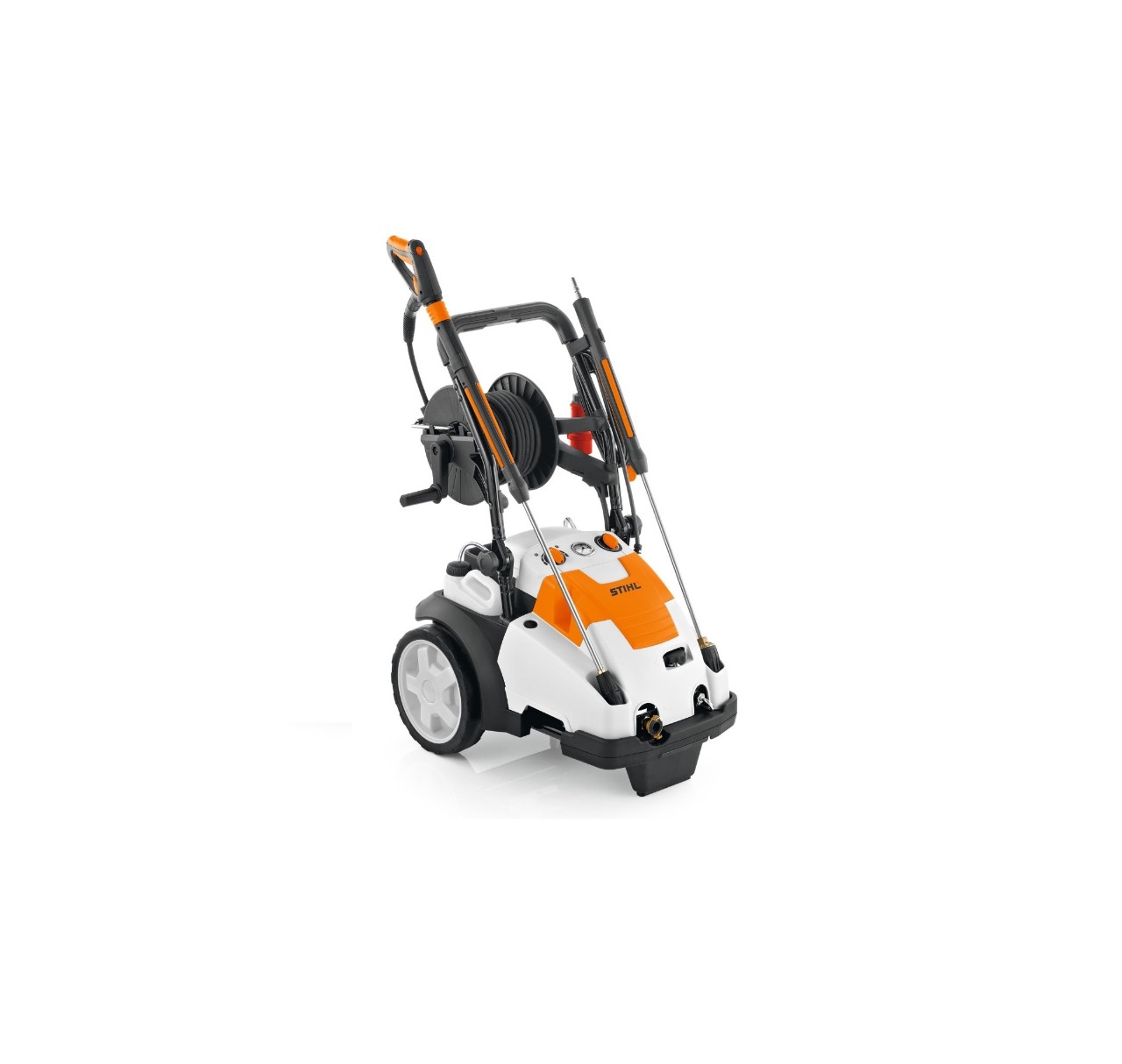 Πλυστικό υψηλής πίεσης STIHL RE 462 PLUS μπροστά από λευκό φόντο
